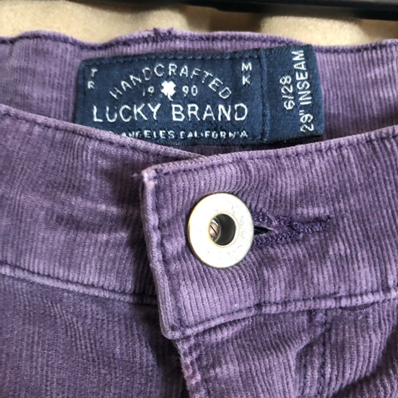 Lucky Brand Corduroy Skinny Purple Pants - Picture 5 of 9
